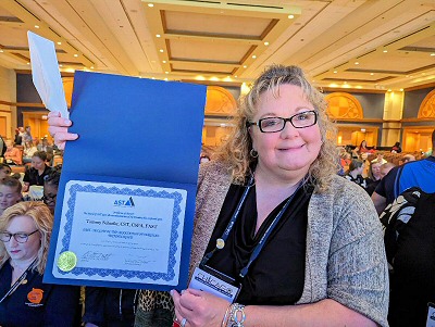 Tammy Schaefer became the newest ARSA member to receive the FAST title. 